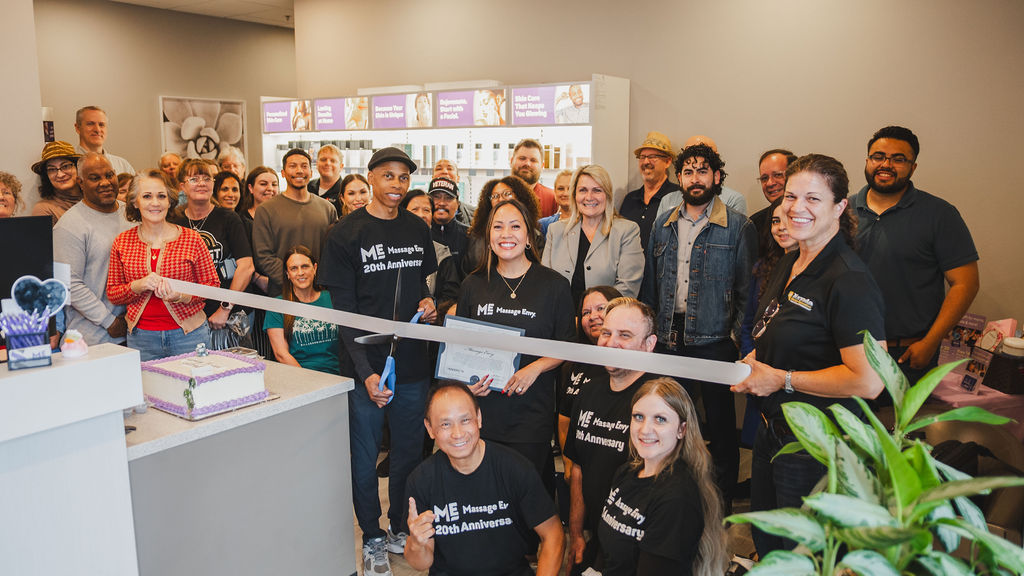 20th anniversary ribbon cutting